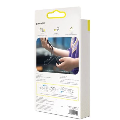 19. Baseus Golden Loop rozwijany kabel 3w1 USB - micro USB / Lightning / USB-C 3.5A 35cm - 120cm czarny (CAMLT-JH01)