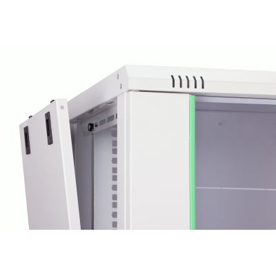 45. Digitus Szafa sieciowa wisząca DYNAmic 19" 16U rack 600x450, drzwi szyba, szary, niedzielona, złożona, 60kg
