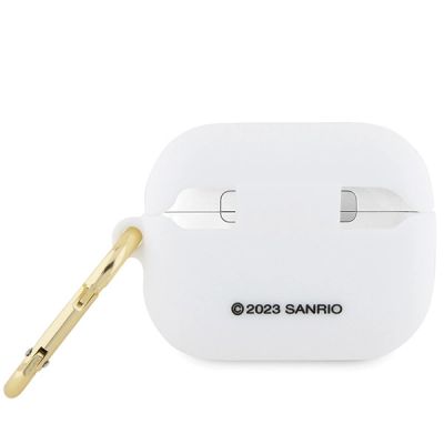 2. Etui Hello Kitty Silicone 3D Kitty Head na AirPods Pro - białe