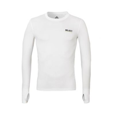 SELECT Koszulka Termoaktywna 6902 WHITE z otworem na kciuk DŁUGI RĘKAW