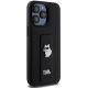 4. Etui Karl Lagerfeld Gripstand Saffiano Choupette Pins na iPhone 13 Pro Max - czarne
