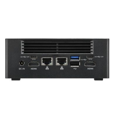 3. Shuttle Nano PC NT10H5, Intel Core Ultra 5 125H, grafika Intel Arc, 2xHDMI, 2xUSB 4.0 (DP), 2x2.5Gbit LAN, w tym VESA 24/7 praca stała, 1L PC, Mini PC barebone, Intel SoC, DDR5-SDRAM, PCI Express, 120 W