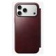 8. NOMAD Modern Leather Folio - skórzane etui do iPhone 17 Pro Max kompatybilne z MagSafe, skóra Horween (burgundy)