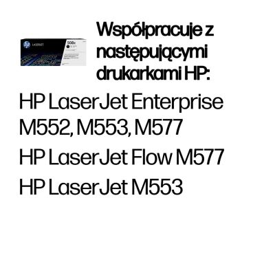 47. HP 508X oryginalny wkład laserowy o dużej pojemności, czarny