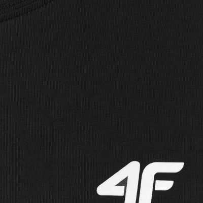 4. Koszulka męska 4F Longsleeve M611 głęboka czerń 4FWMM00TLONM611 20S