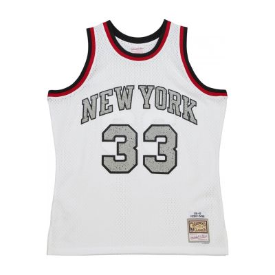 5. Koszulka Mitchell &amp; Ness NBA Cracked Cement Swingman Jersey Knicks 1991 Patrick Ewing M TFSM5934-NYK91PEWWHIT