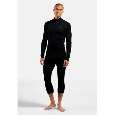 3. Koszulka męska Odlo BL TOP turtle neck l/s ACTIVE WARM ECO roz. L Czarna