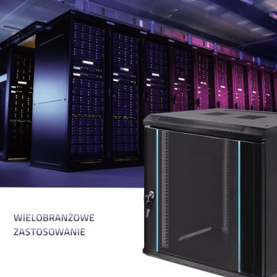 2. QOLTEC SZAFA RACK 19" | 12U | 600 X 635 X 600