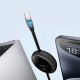 4. Kabel wysuwany Baseus Free2Draw Mini USB-C - USB-C 100W 1m - czarny