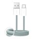 Kabel Puro Fabrik 2.0 10W USB-A - USB-C w oplocie 1,5 m - zielony