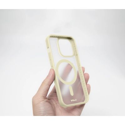 2. Etui LAUT Huex Protect z MagSafe do iPhone 14 Plus / 15 Plus - żółte