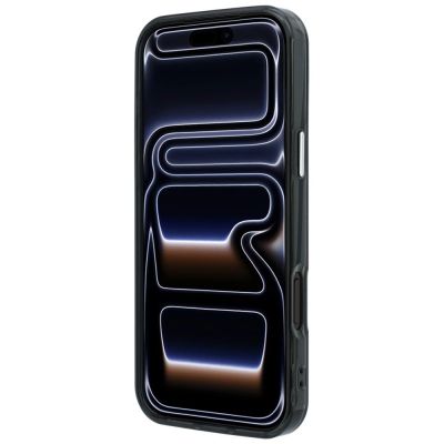 5. Etui Mercedes Double Layer Iconic Logo MagSafe na iPhone 18 Pro Max / 17 Pro Max - burgundowe