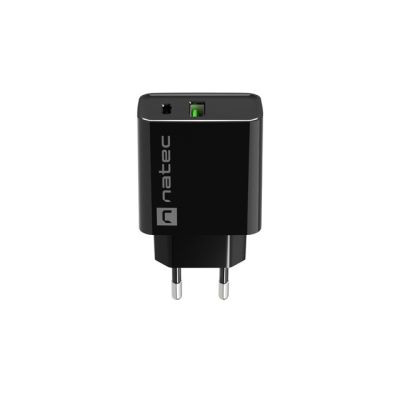 3. NATEC ŁADOWARKA SIECIOWA RIBERA USB-A + USB-C 20W POWER DELIVERY CZARNA NUC-2062