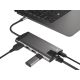 4. NATEC MULTIPORT ADAPTER FOWLER PLUS USB-C-> USB 3.0 3X, HDMI 4K, USB-C PD, RJ45, MICRO SD NMP-1690