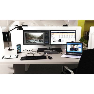 10. i-tec CADUAL4KDOCK stacja dokująca Przewodowa USB 3.2 Gen 1 (3.1 Gen 1) Type-C Czarny, Turkusowy