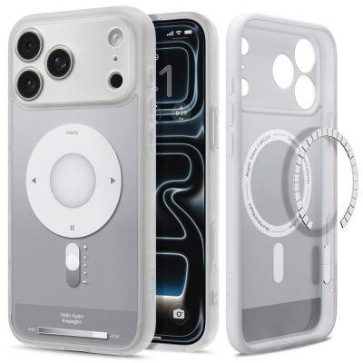 2. Etui Spigen Ultra Hybrid MagSafe na iPhone 18 Pro / 17 Pro - srebrne