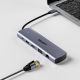 7. UNITEK D1113BGY01 huby i koncentratory 2 x USB 3.2 Gen 2 (3.1 Gen 2) Type-C 1000 Mbit/s Szary