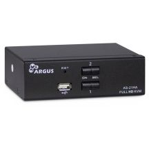 Inter-Tech AS-21HA HDMI przełącznik KVM Czarny