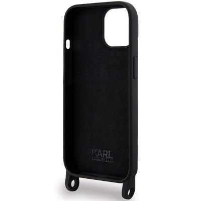 6. Etui Karl Lagerfeld Crossbody Silicone Ikonik do iPhone 15 - czarne