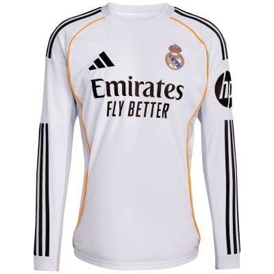 2. Koszulka męska adidas Real Madrid 25/26 Long Sleeve Home biała JN8884