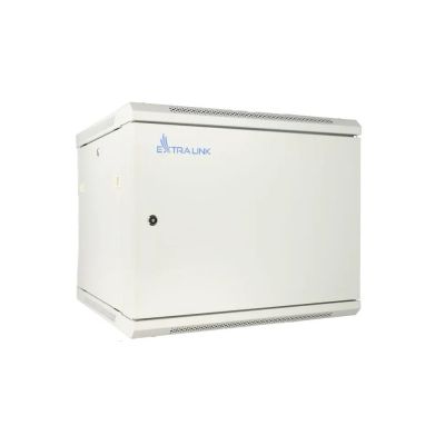 2. Extralink-szafa wisz 19" 9U 600mm szara d. blaszane