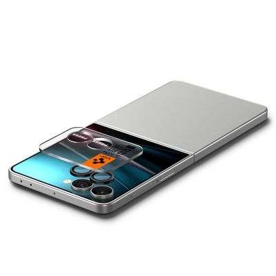 5. Osłona aparatu Spigen Optik Pro HD Glas.TR EZ Fit 2-pack na Samsung Galaxy Z Flip 7 - czarna