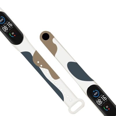 3. Strap Moro opaska do Xiaomi Mi Band 3 / 4 silikonowy pasek bransoletka do zegarka wzór 12
