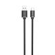 3. Dudao kabel przewód USB - USB Typ C Super Fast Charge 1 m czarny (L5G-Black)