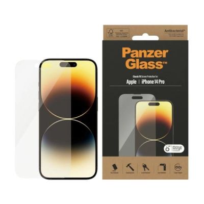 Szkło PanzerGlass Classic Fit antybakteryjne na iPhone 14 Pro