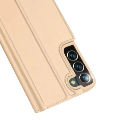 3. Dux Ducis Skin Pro kabura etui pokrowiec z klapką Samsung Galaxy S22+ (S22 Plus) złoty