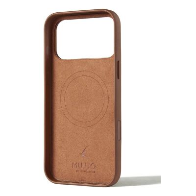 2. Mujjo Wallet Leather Case - etui skórzane do iPhone 17 Pro Max kompatybilne z MagSafe (tan)