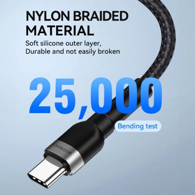8. Kabel Wozinsky WNBCL1 Lightning / USB-C PD 30W 1 m - czarny