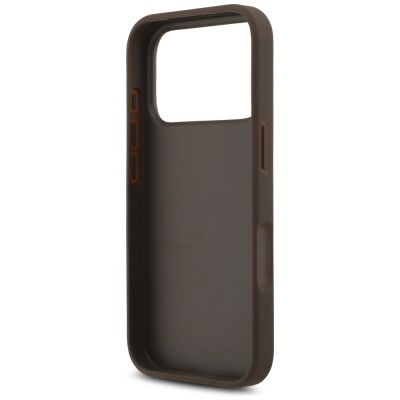 7. Etui Guess 4G Big Logo do iPhone 17 Pro - brązowe