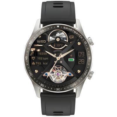 5. Smartwatch Gravity Srebrny 2 Paski GT10-7