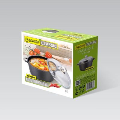 6. Garnek z pokrywką 24 cm, 4,0 l MR-4624C MAESTRO
