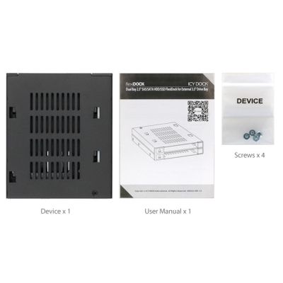 12. Płyta montażowa IcyDock 2x6,3cm SATAI-III/SSD/SAS MB522SP-B