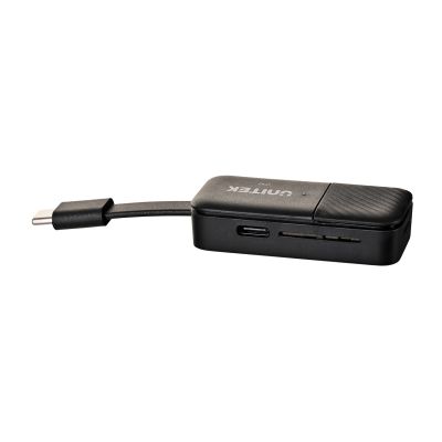 7. UNITEK BEZPRZEWODOWY NADAJNIK HDMI DO 50M, USB-C, CZARNY