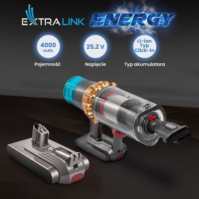 9. Bateria, akumulator do odkurzacza Dyson V11 (Click type) 25.2V 4000mAh