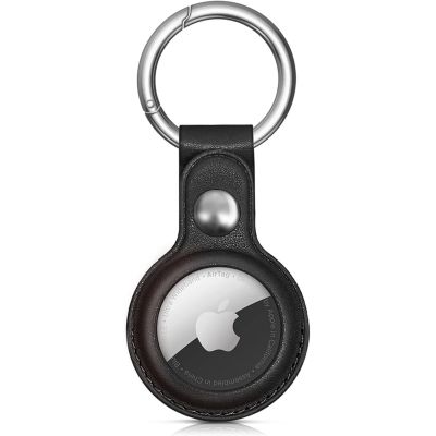 4. Etui do Apple AirTag z ekoskóry - czarne, brązowe, czerwone, niebieskie - 4 sztuki