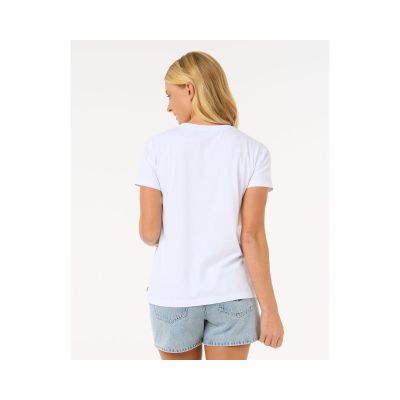 6. Koszulka RIP CURL Crystal Standard Tee biały