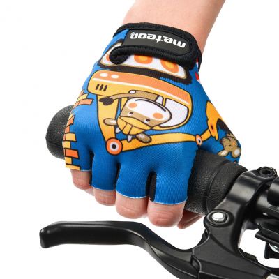5. Rękawiczki rowerowe Meteor Teddy Builder Junior 26184-26185-26186