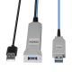 4. Lindy 43345 kabel USB USB 3.2 Gen 1 (3.1 Gen 1) 30 m USB A 2 x USB A Niebieski, Srebrny