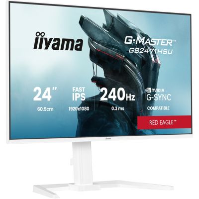 iiyama G-MASTER GB2471HSU-W1 monitor komputerowy 60,5 cm (23.8") 1920 x 1080 px Full HD LED Biały