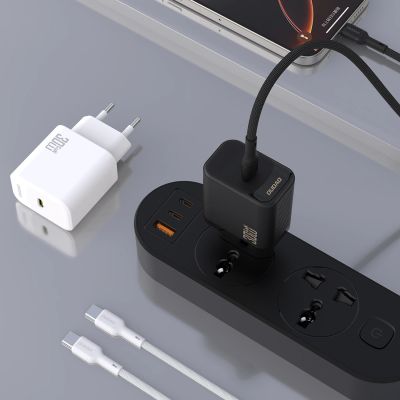 2. Ładowarka sieciowa Dudao A27PCEU PD 30W GaN USB-C z kablem USB-C - czarna