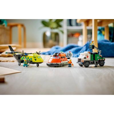 23. LEGO City 60505 Samolot, wóz serwisowy i poduszkowiec