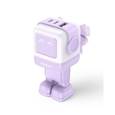 5. Ugreen Nexode RG 65W 3-Port GaN Komputer przenośny, Telefon komórkowy, Myszka Mickey, Laptop, Power bank, Telefon Różowy Prąd przemienny Szybkie ładowanie Wewnętrzna
