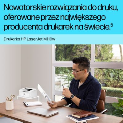 10. HP LaserJet M110w Bezprzewodowe Czerń i biel Drukarka