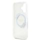 7. Etui Guess IML Flowers Wreath MagSafe na iPhone 16 Plus - przezroczyste