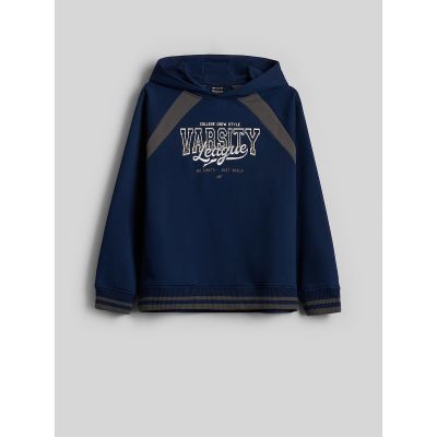 6. Bluza dresowa loose z kapturem chłopięca 4F 4FJRAW26TSWSM3193-31S