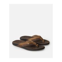 Japonki plażowe RIP CURL Bell.S Leather Open Toe brązowe